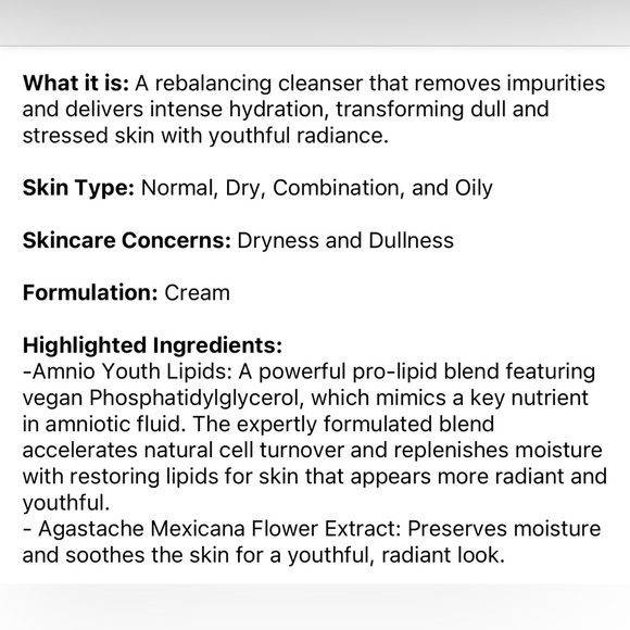 💦 HOURGLASS Equilibrium"™ Rebalancing Cream Cleanser - Picture 5 of 8